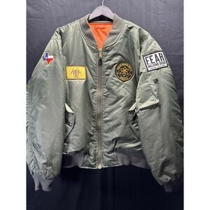 Rothco MA-1 Jacket Mens XL Olive Green Fear The Walking Dead Bomber Austin TX S7